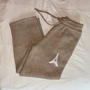 Maniere De Voir Cream Knit sweatpants